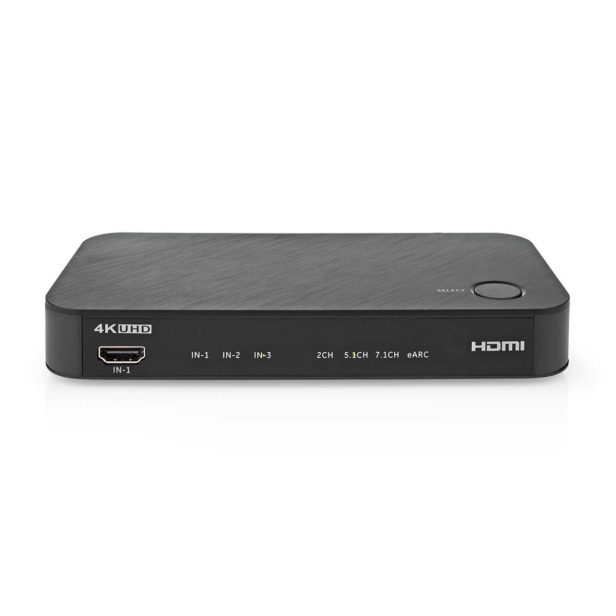Nedis Digital Audio Converter | 2-way | Connection input: DC Power / 3x HDMI™ Input to Connection output: 1x 3.5 mm / 1x TosLink / 2x HDMI™ Output | Automatic / Push Button | Anthracite
