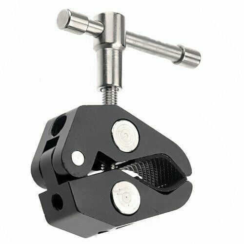 Ex-Pro Photographic Super Clamp Crab Mount with 1/4" and 3/4" threads for Magic Friction Arm/Camera/DSLR Right/LCD Monitor/RigClamp