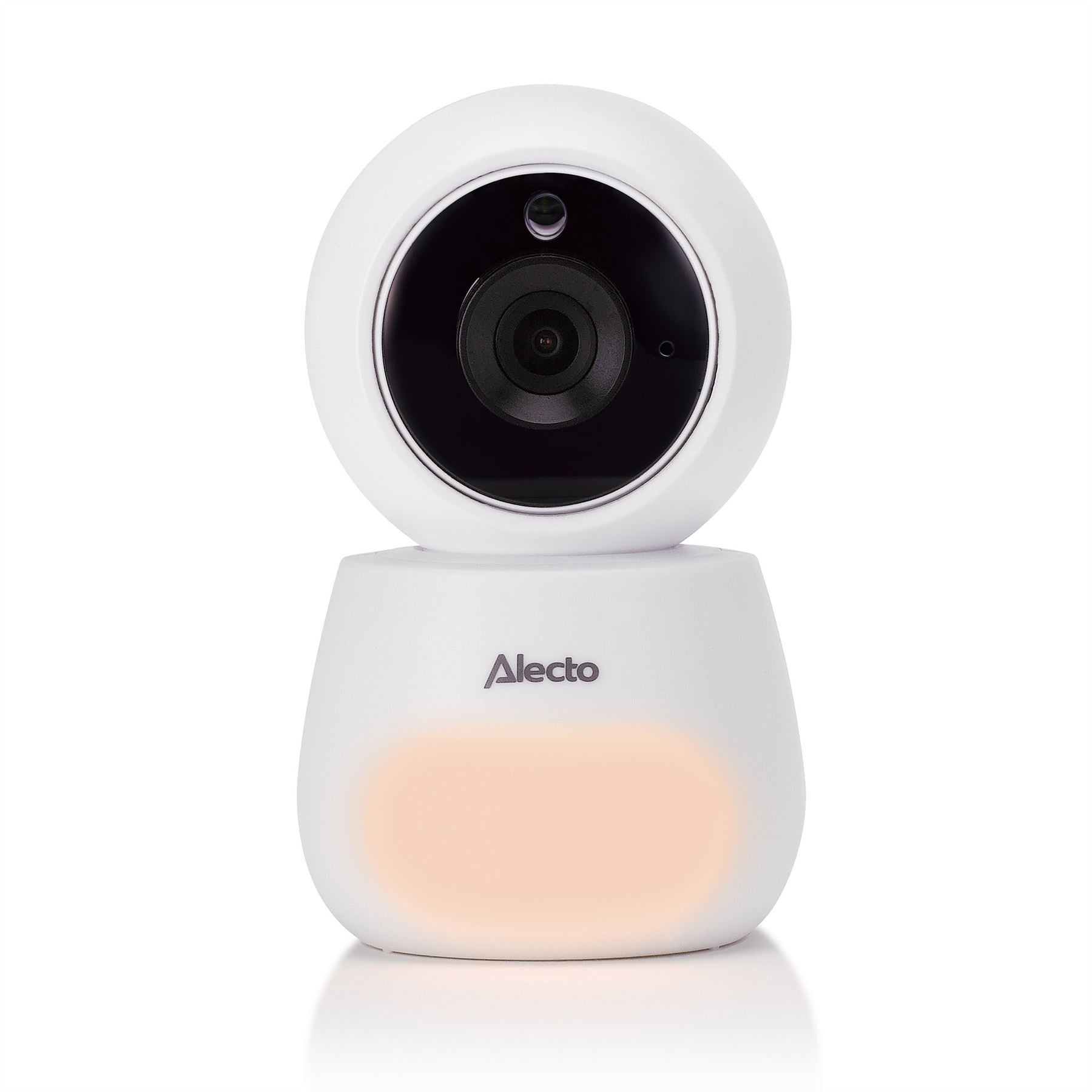 Alecto DVM-2050 Video Baby Monitor with Camera, 5.0" Inch No Wifi Baby Monitor, Temperature, Night Light, Night Vision, Lullaby, Two-Way Audio - White