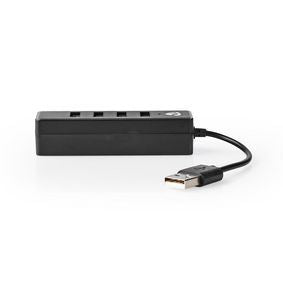 Nedis USB Hub | USB-A Male | 4x USB A Female | 4 port(s) | USB 2.0 | USB Powered