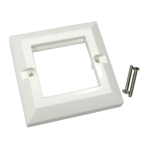 Ex-Pro Single 1 Gang Euromod Wall Face Plate Frame for 2 Keystone Module 25x50mm