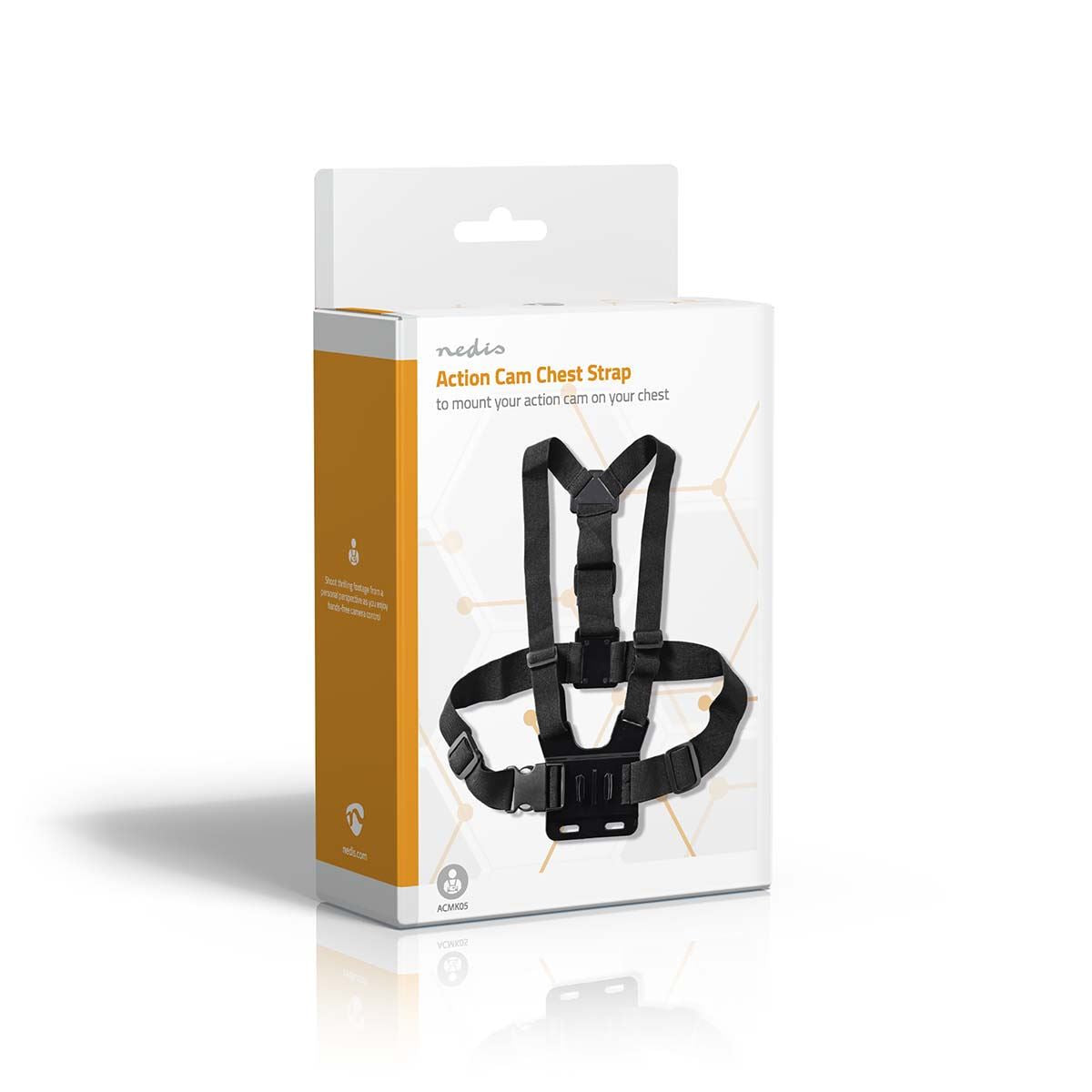 Nedis Action Cam Mount for Chest | Black