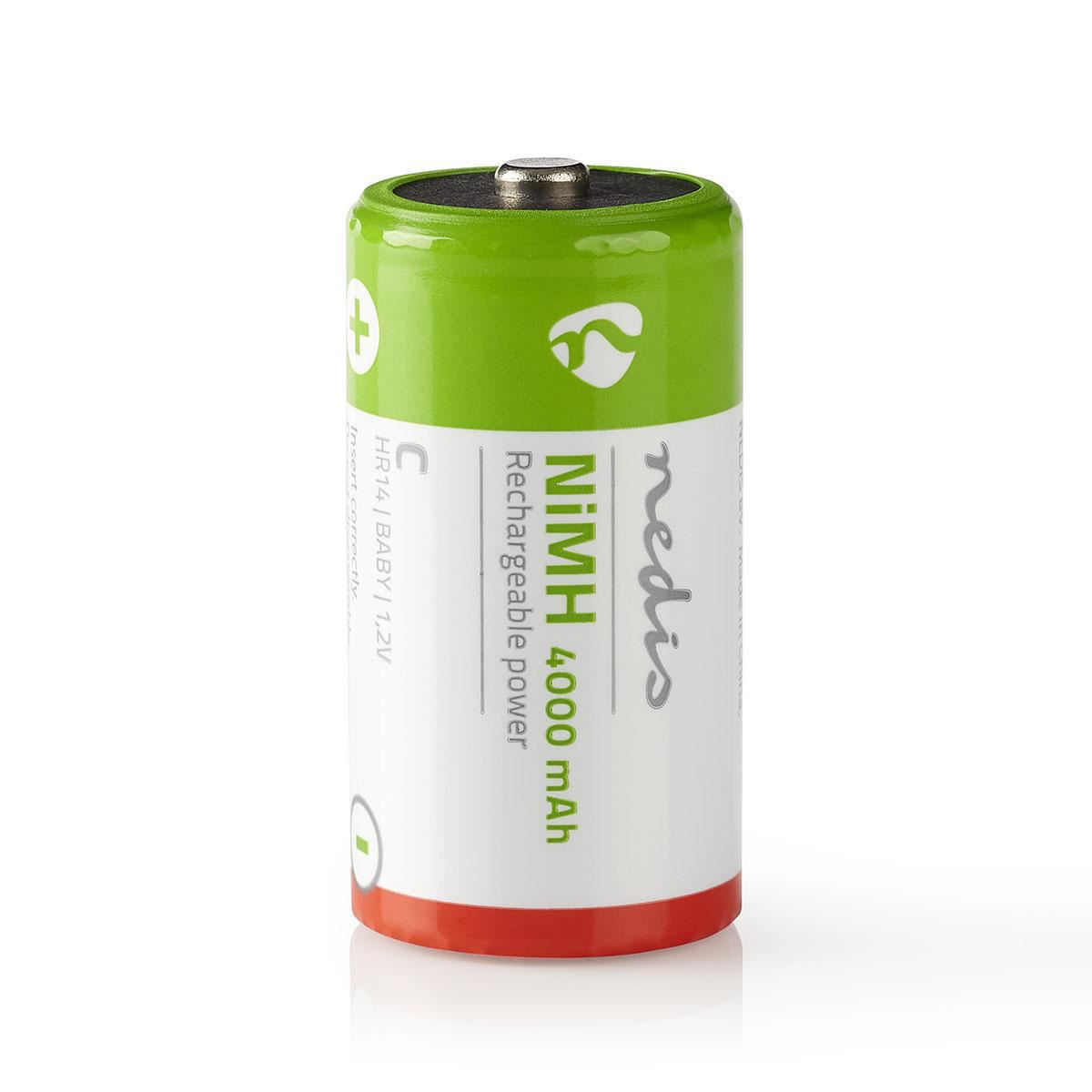 Nedis C Rechargeable NiMH Battery | 1.2 V DC | 4000 mAh | Precharged | 2-Pack | HR14