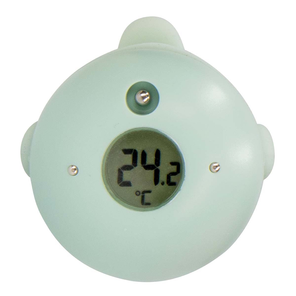 Alecto Set of Five Colourful Bath Toys with Water Temperature Thermometer for Babies and Children