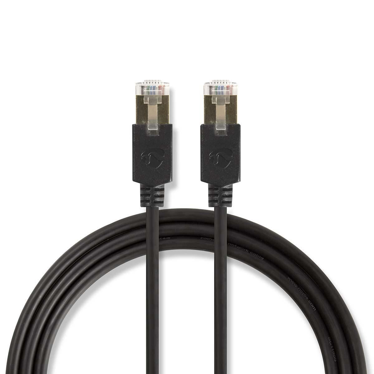 Nedis CAT6 Network Cable | RJ45 Male | RJ45 Male | F/UTP | 3.00 m | Round | LSZH / PVC | Anthracite | Window Box