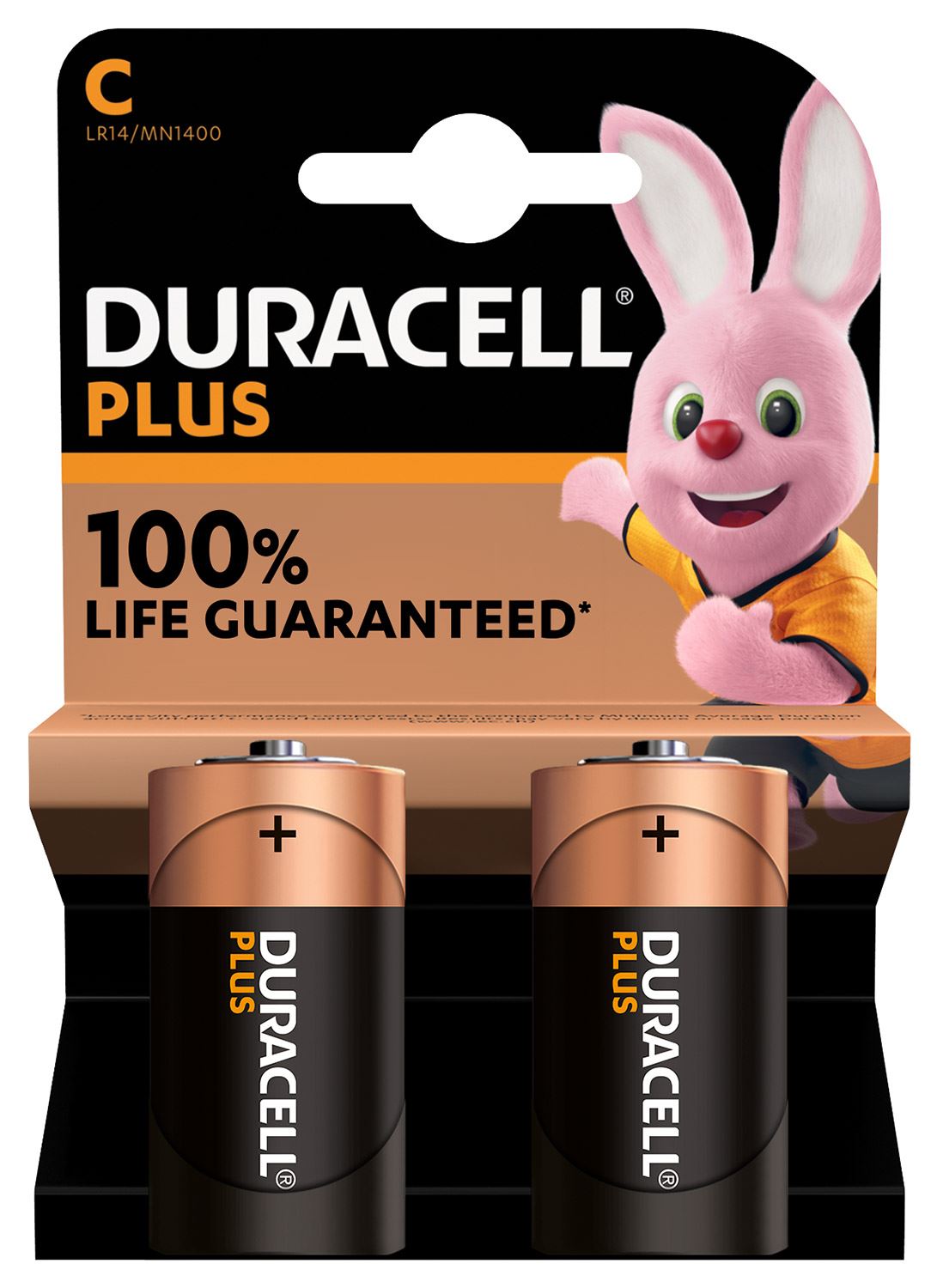 Duracell C Battery Plus Power - 2 Pack