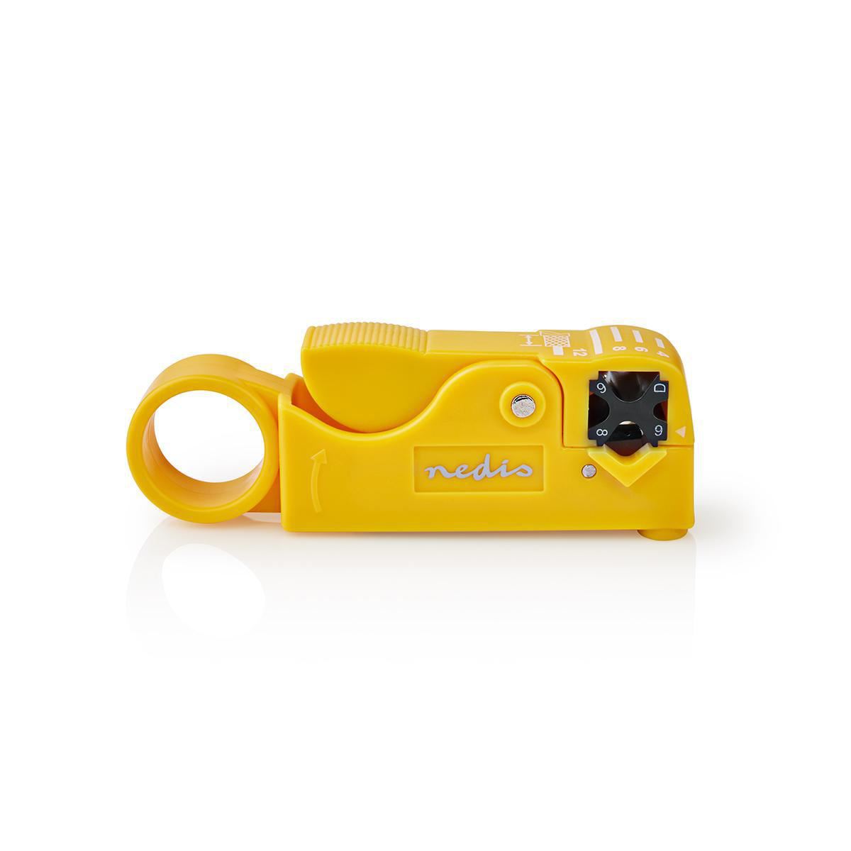 Rotary Coaxial Coax Round or Flat Cable Cutter Stripper Tool for RG58 RG59 RG62 RG7 Lead Wire Insulation