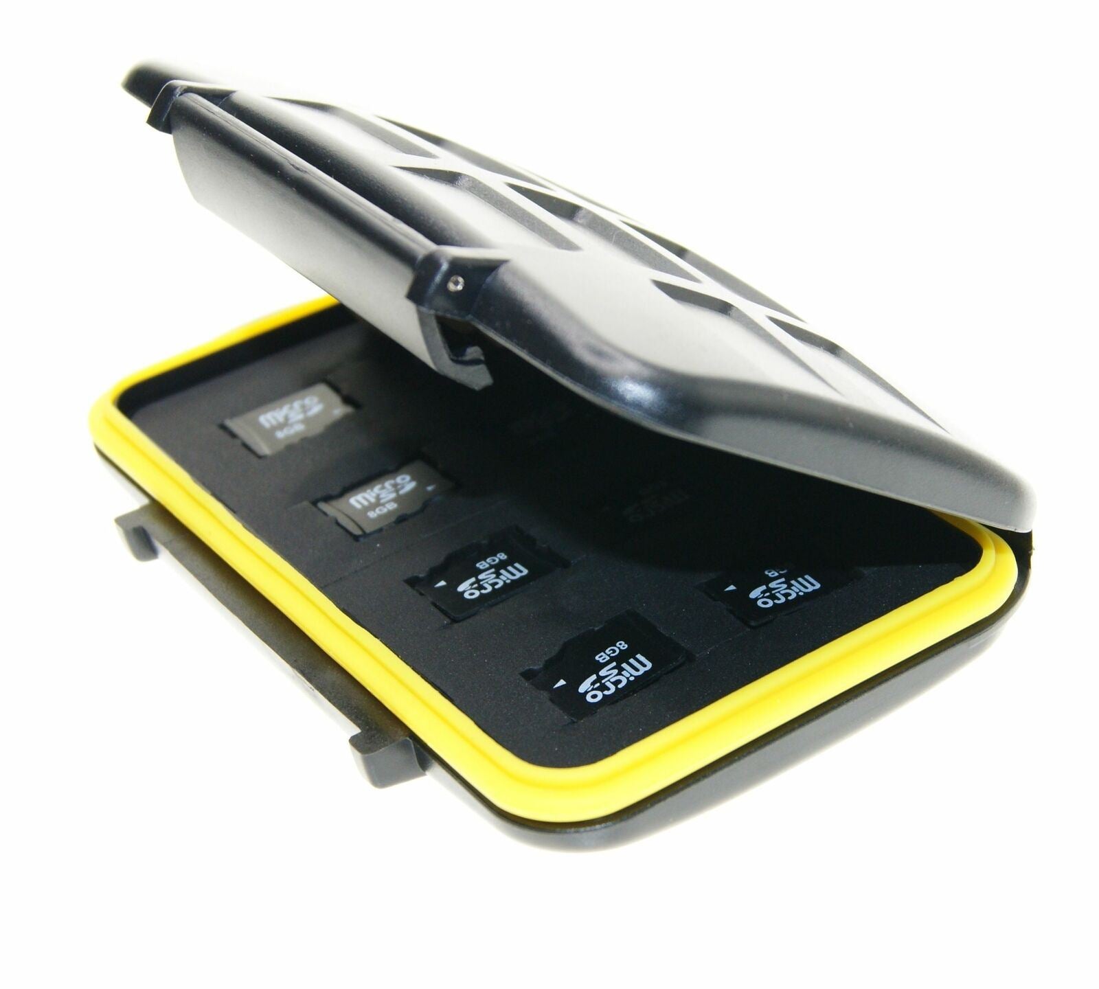 Ex-Pro Tough-Store Waterproof Memory Card Case, Holds 16 Micro SD SDHC SDXC Cards, Anti-Static, Shockproof, Floating Storage Box