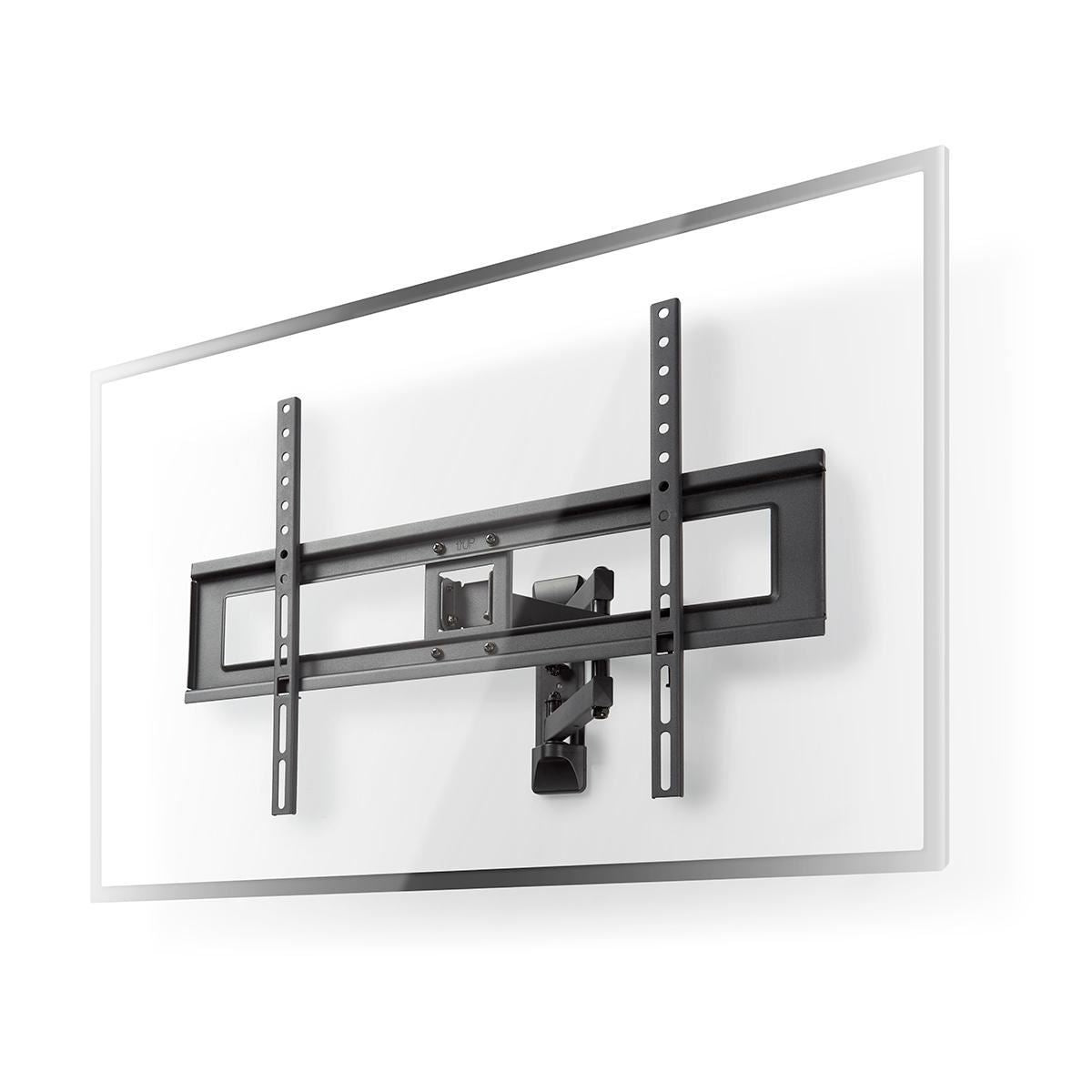 Nedis Full Motion TV Wall Mount | 37 - 70 " | Maximum supported screen weight: 25 kg | Tiltable | Rotatable | Minimum wall distance: 79 mm | Maximum wall distance: 427 mm | 3 Pivot point(s) | ABS / Steel | Black