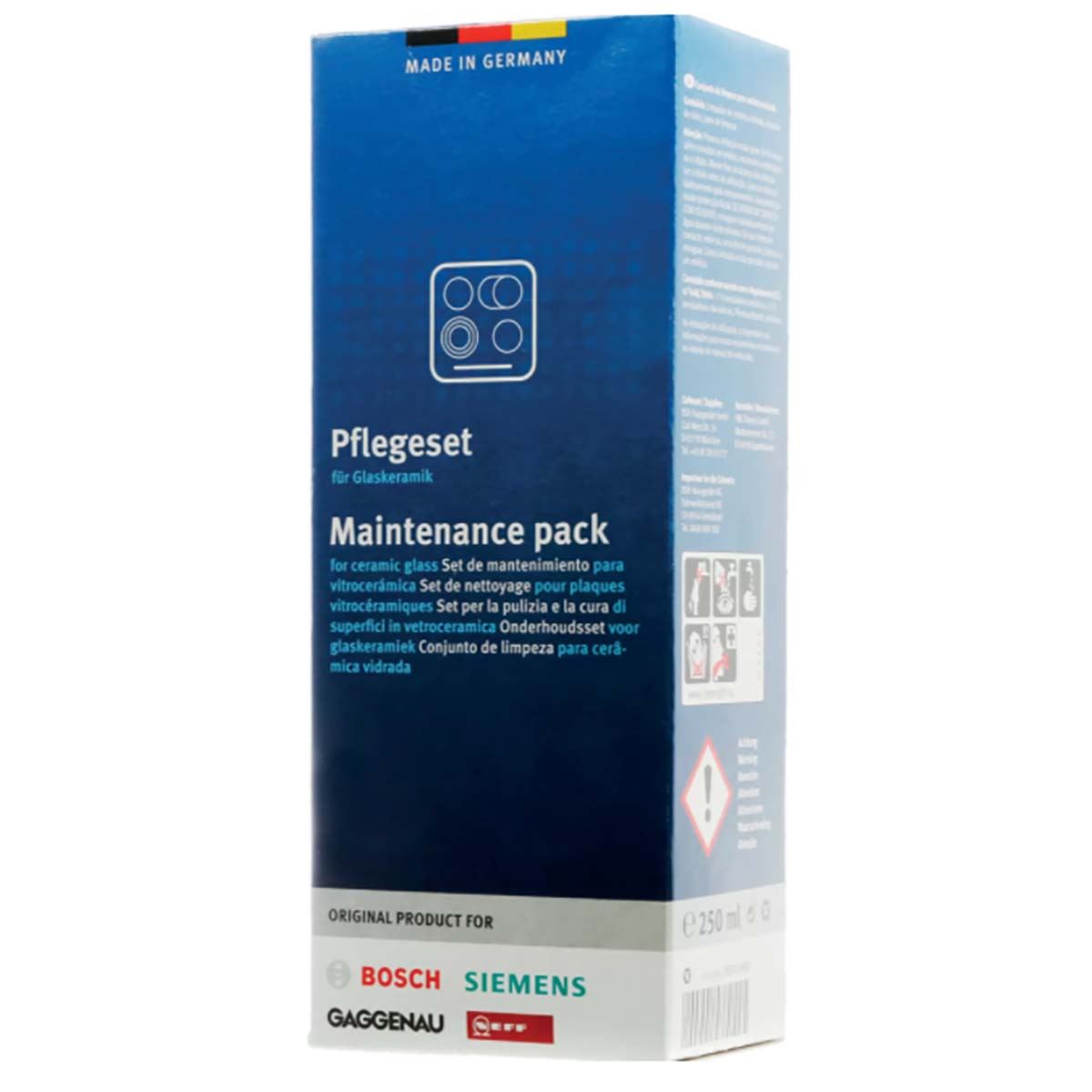 Bosch Maintenance Kit Set for Glass, Ceramic, Induction and Stainless Steel Hobs