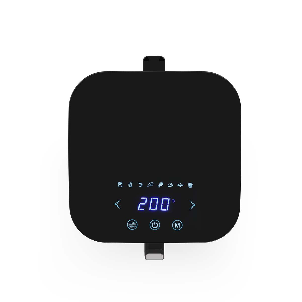 MELISSA Digital Hot Air Fryer XL | 5 l | 60-min Timer | 8 Presets | Viewing window | Black