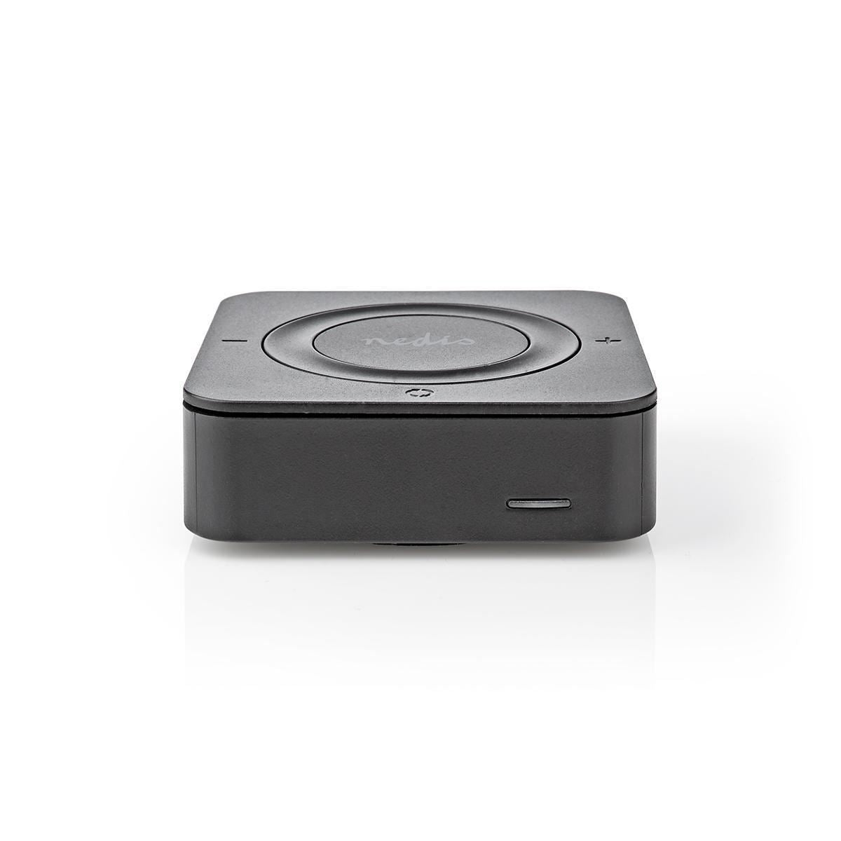 Nedis Bluetooth® Transmitter Receiver | Connection input: 1x AUX / 1x SPDIF | Connection output: 1x AUX / 1x SPDIF | AptX ™ Low latency / AptX™ / SBC | Up to 2 Devices | Maximum battery play time: 22 hrs | Black