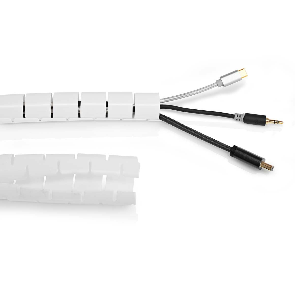 Nedis Cable Management | Spiral Sleeve | 1 pcs | Maximum cable thickness: 32 mm | PE | White