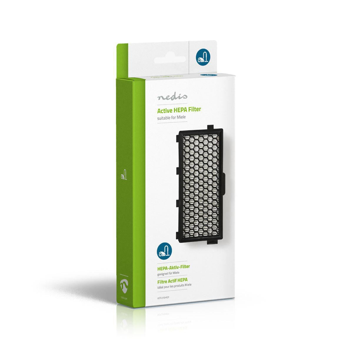 Nedis Replacement HEPA Filter | Replacement for: Miele | Black / White
