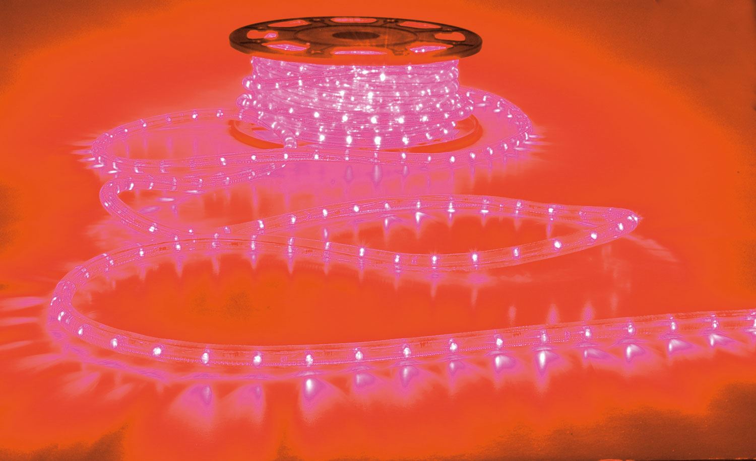 Lyyt 50m LED Super Bright Red Rope Light - Reel