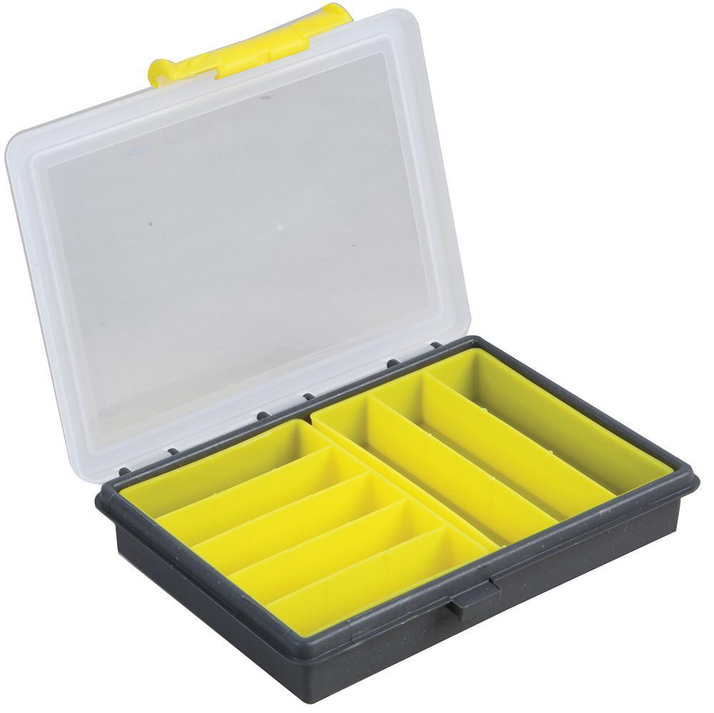 8 Compartment Organiser Storage Case Box with Removable Trays - 30mm x 175mm x 140mm, Craft, Screws, Nails, Nut Bolt