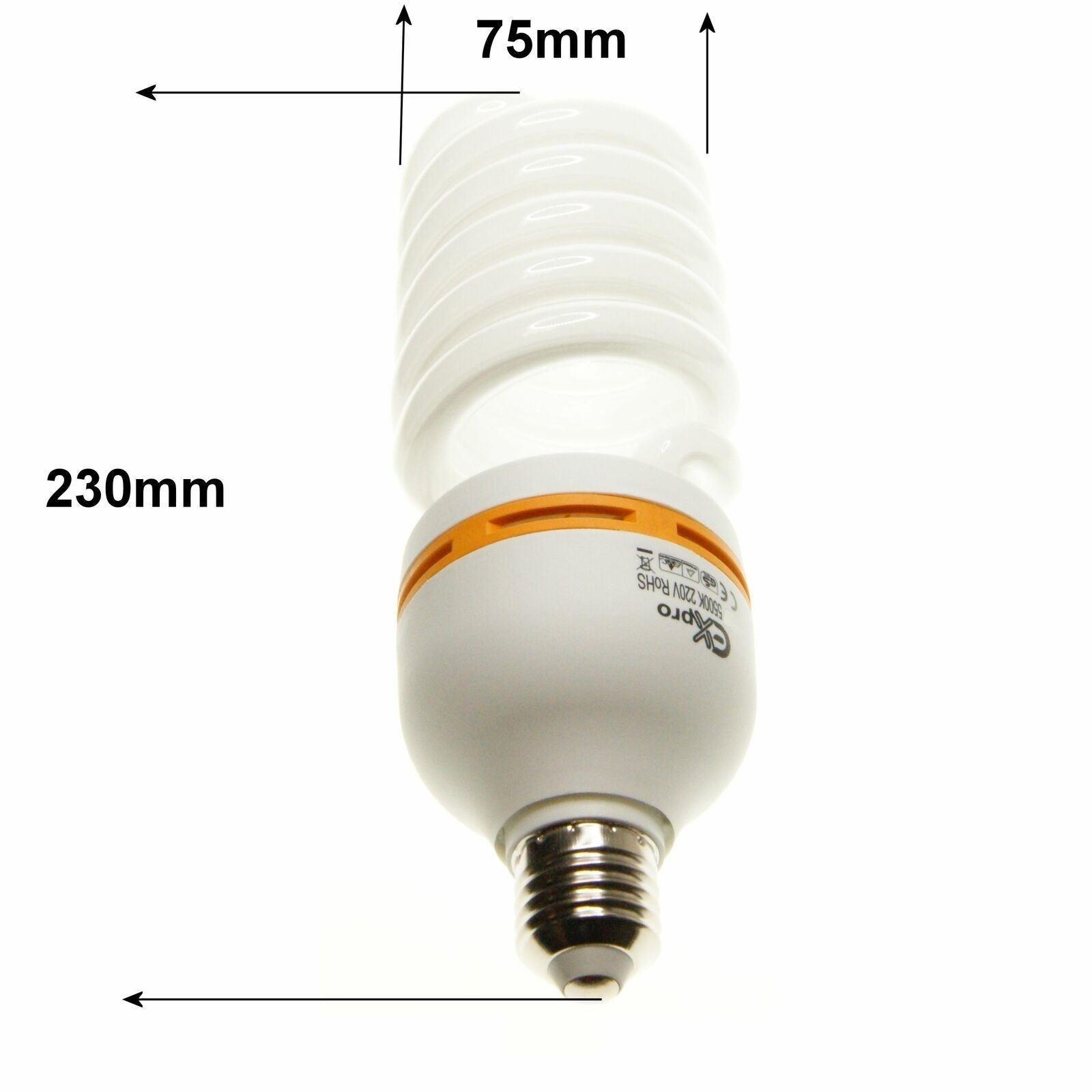 Pack of 2 - Ex-Pro 105w Ultra Daylight replacement bulb standard ES/E27 screw fitting. 105w,  240v,True Daylight. White light.