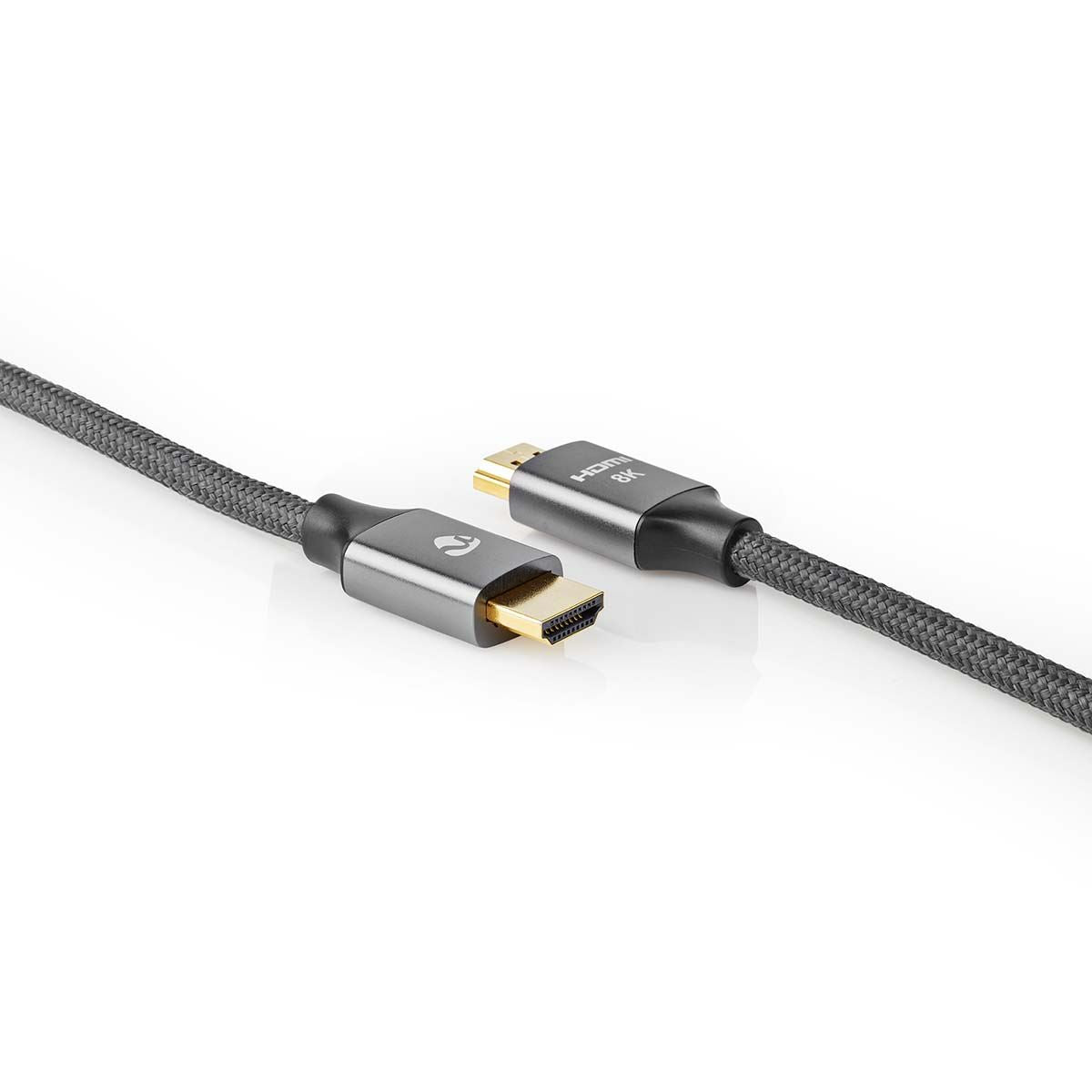 Nedis Ultra High Speed HDMI™ Cable | HDMI™ Connector | HDMI™ Connector | 8K@60Hz | 48 Gbps | 3.00 m | Round | 6.7 mm | Gun Metal Grey | Cover Window Box