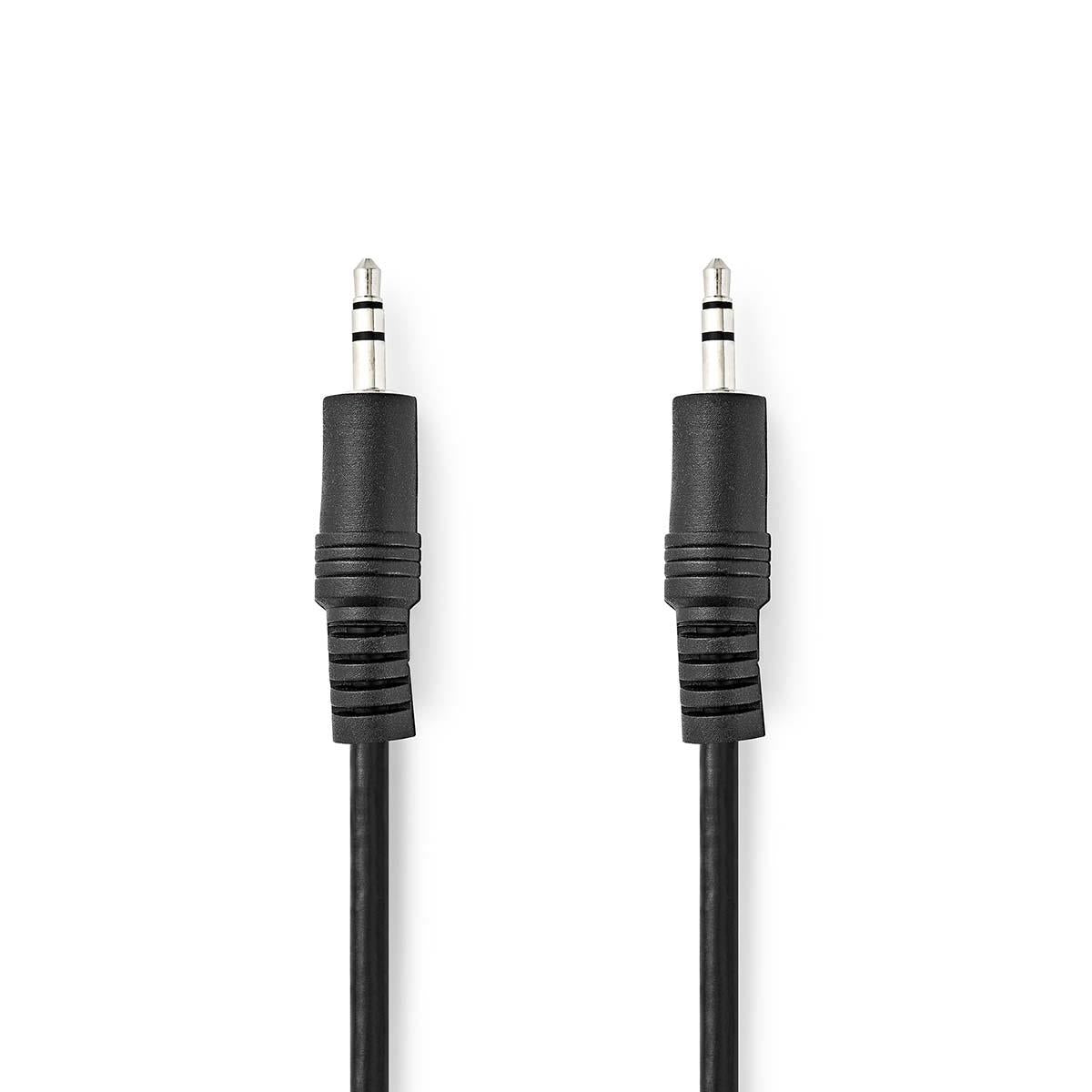 Nedis Stereo Audio Cable | 3.5 mm Male | 3.5 mm Male | Nickel Plated | 1.00 m | Round | Black