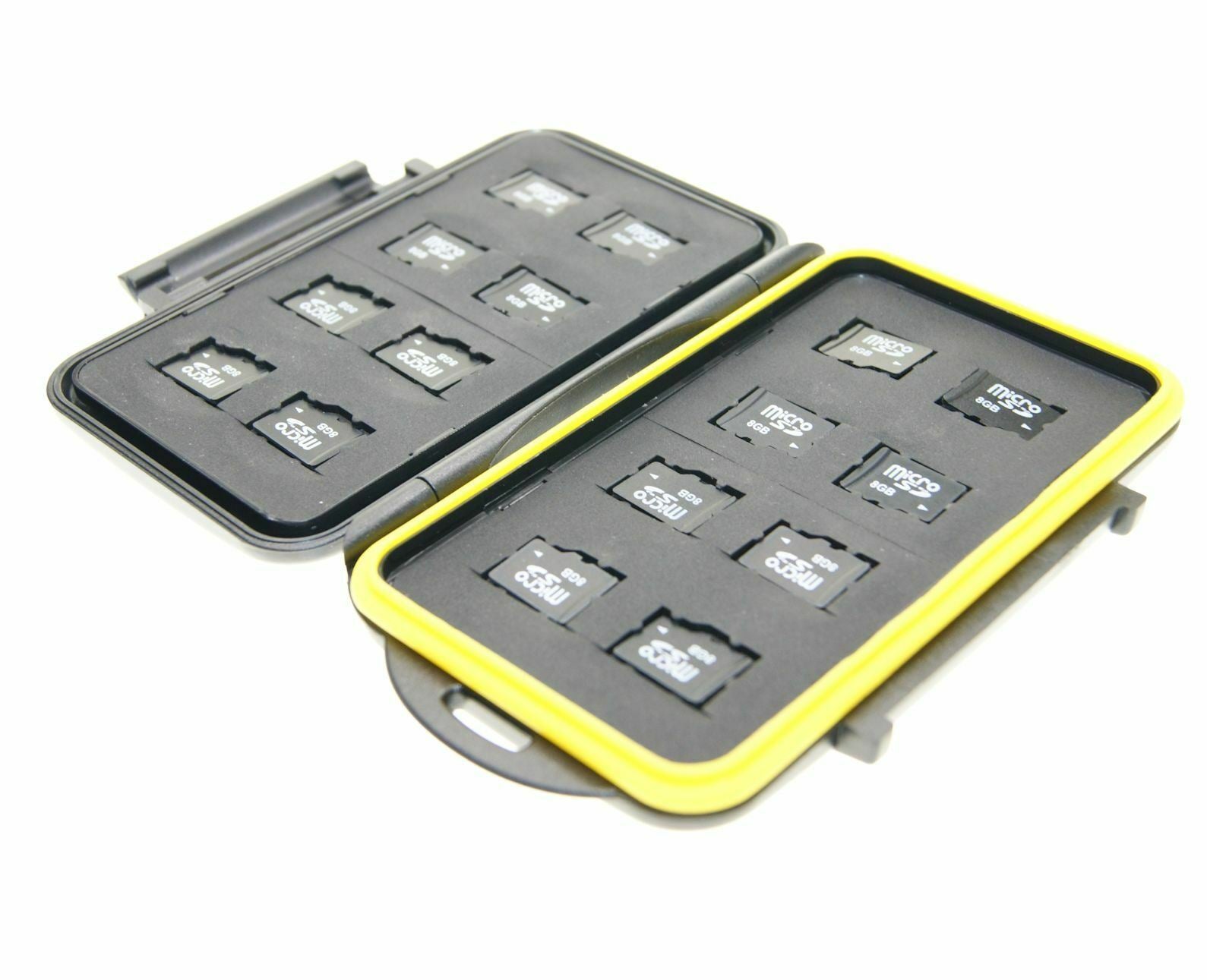 Ex-Pro Tough-Store Waterproof Memory Card Case, Holds 16 Micro SD SDHC SDXC Cards, Anti-Static, Shockproof, Floating Storage Box