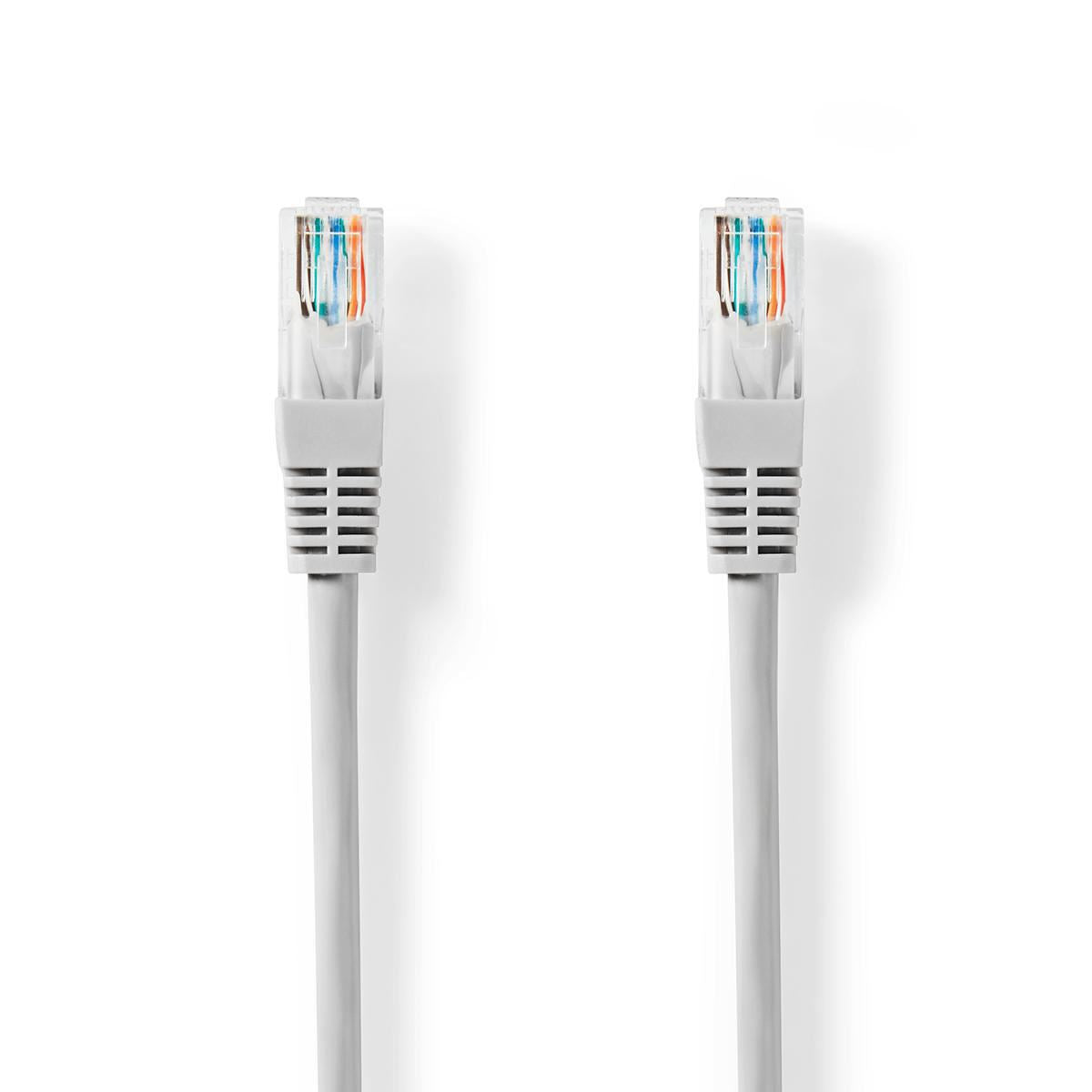 Nedis CAT5e Network Cable | U/UTP | RJ45 Male | RJ45 Male | 7.50 m | Round | PVC | Grey | Tag