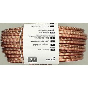 Hama Speaker Cable 2 x 2.5 mm, 10m, Transparent
