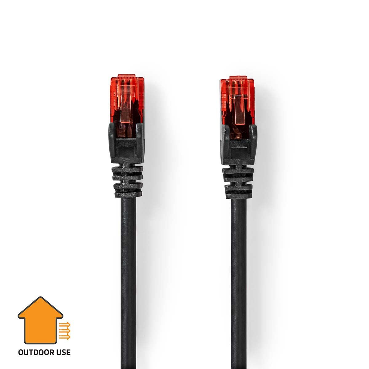 Nedis CAT6 Network Cable | RJ45 Male | RJ45 Male | U/UTP | 20.0 m | Outdoor | Round | PVC | Black | Box
