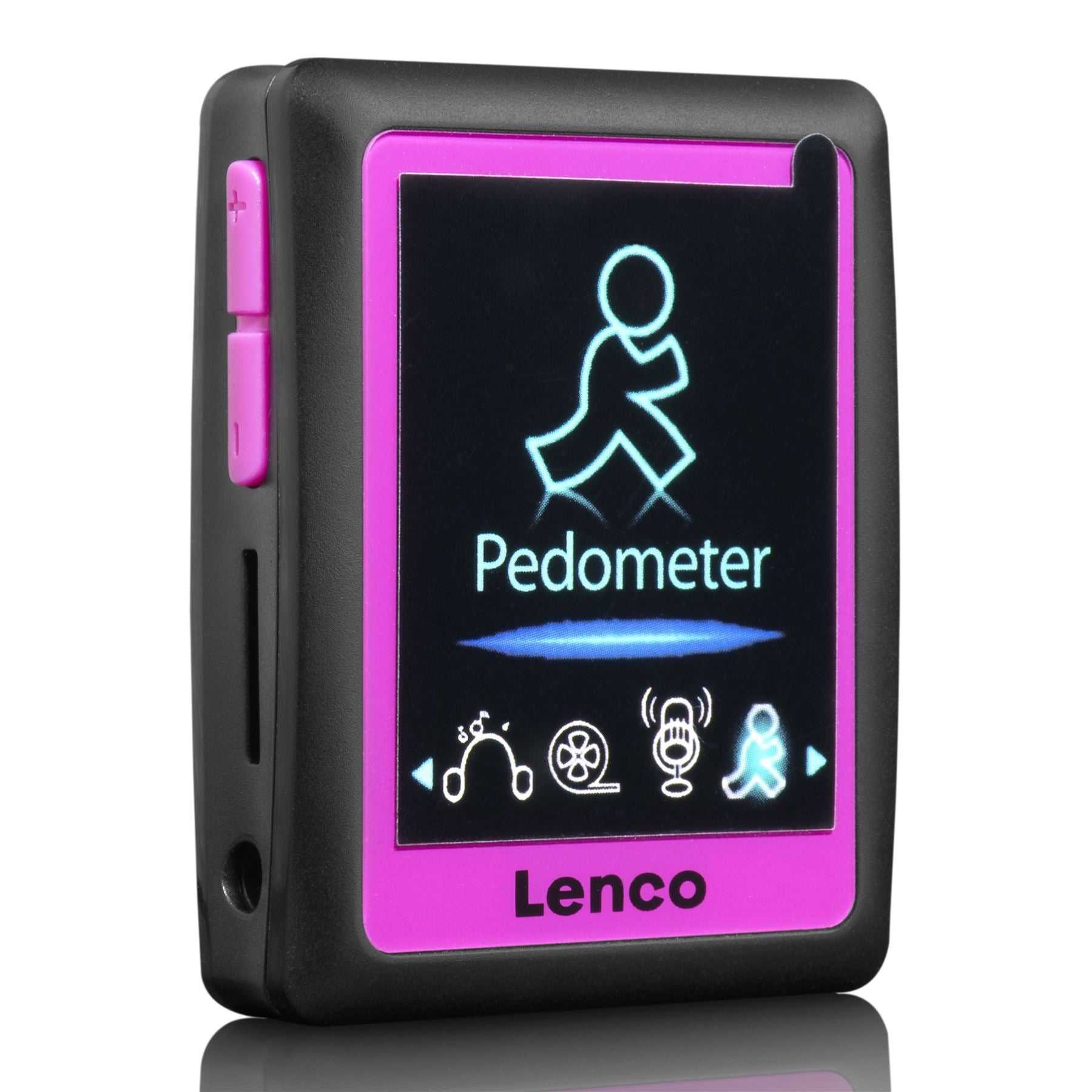 Lenco MP3/4 Player with Pedometer | 4GB | Pink