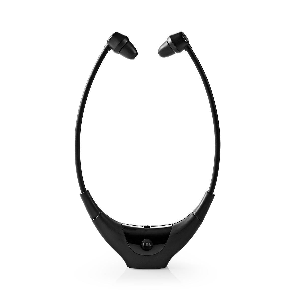 Nedis Wireless TV Headphones | RF, frequency 868 Mhz | In-Ear | Maximum battery play time: 4.5 hrs | 35 m | Digital Audio | Charging dock | Balance control | Black