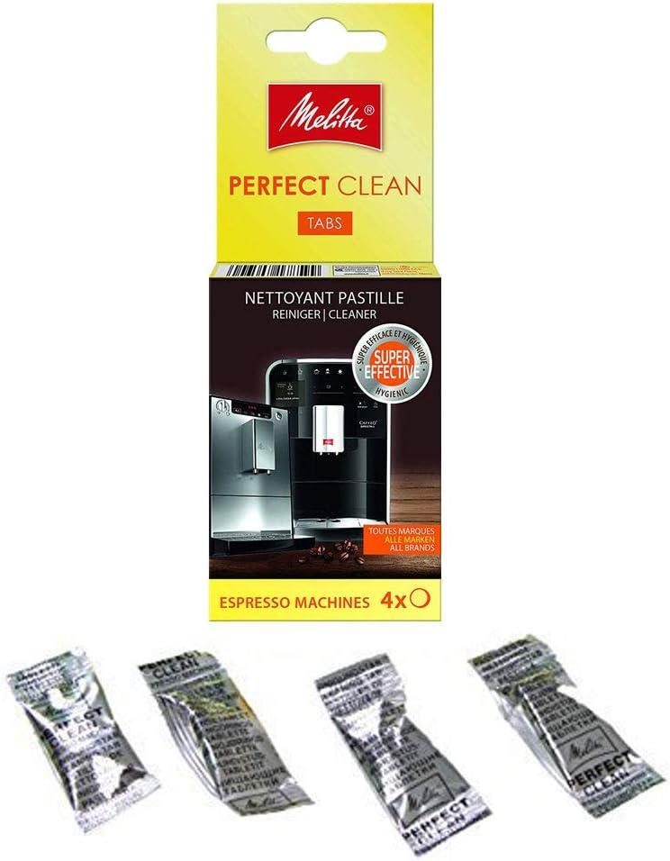 Melitta 'Perfect Clean' Espresso Machine Cleaning Tablets (1.8g, Pack of 4), Silver
