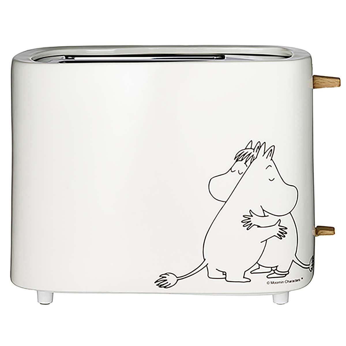 Moomin Collectables Electric Ceramic Toaster, 2 Slice , 875W - White