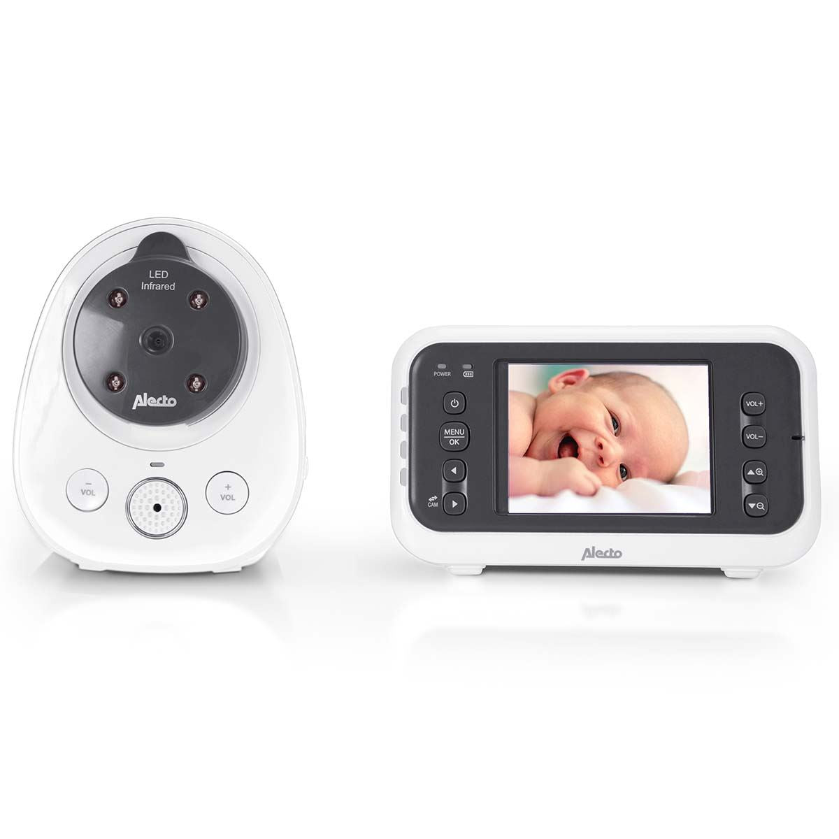 Alecto DVM-77 Video Baby Monitor with Camera, 2.8