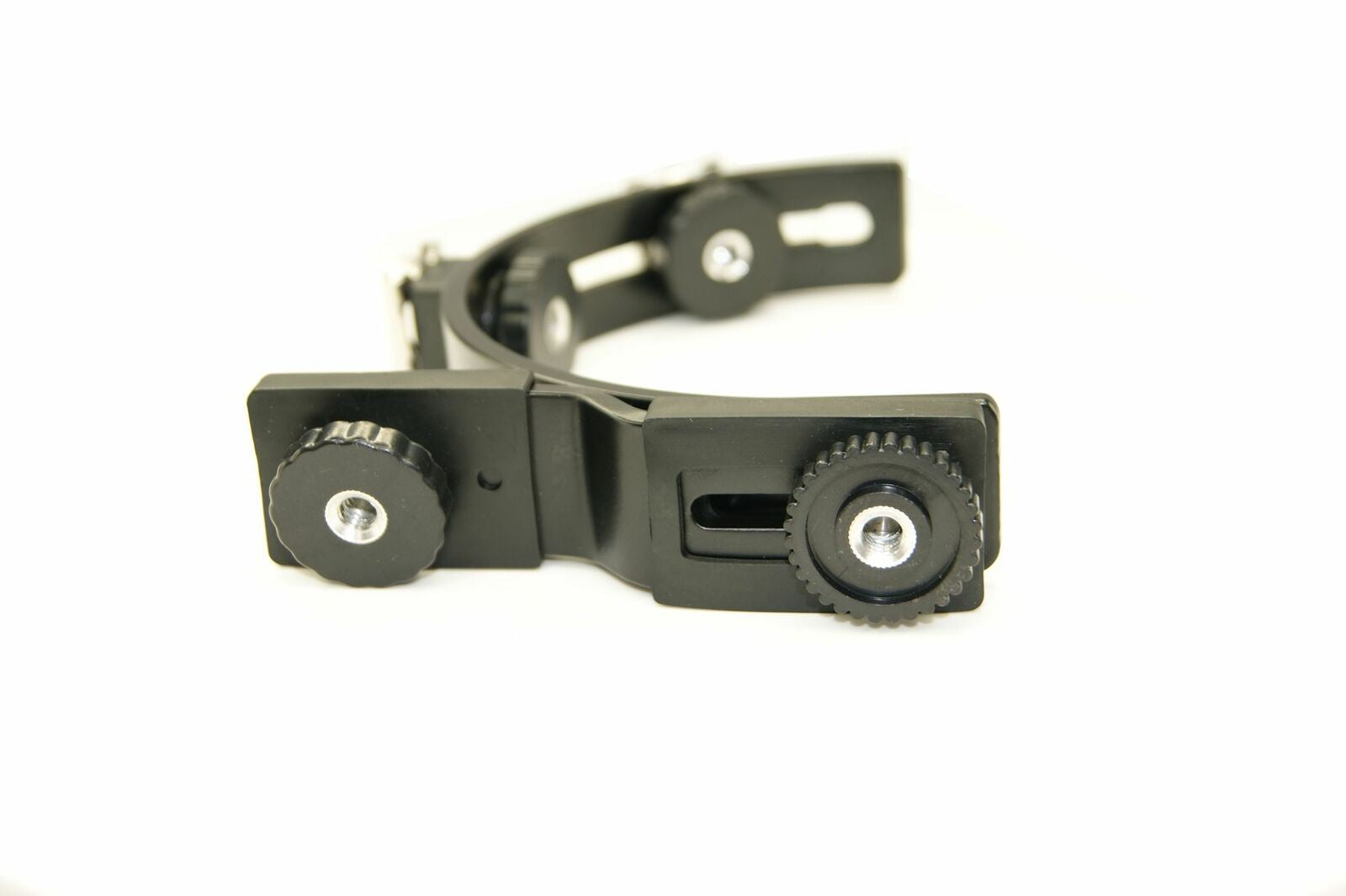 Ex-Pro C Shape Curved Dual Hot-Shoe/LED Light mount bracket for DSLR, Camcorders and DV Cameras
