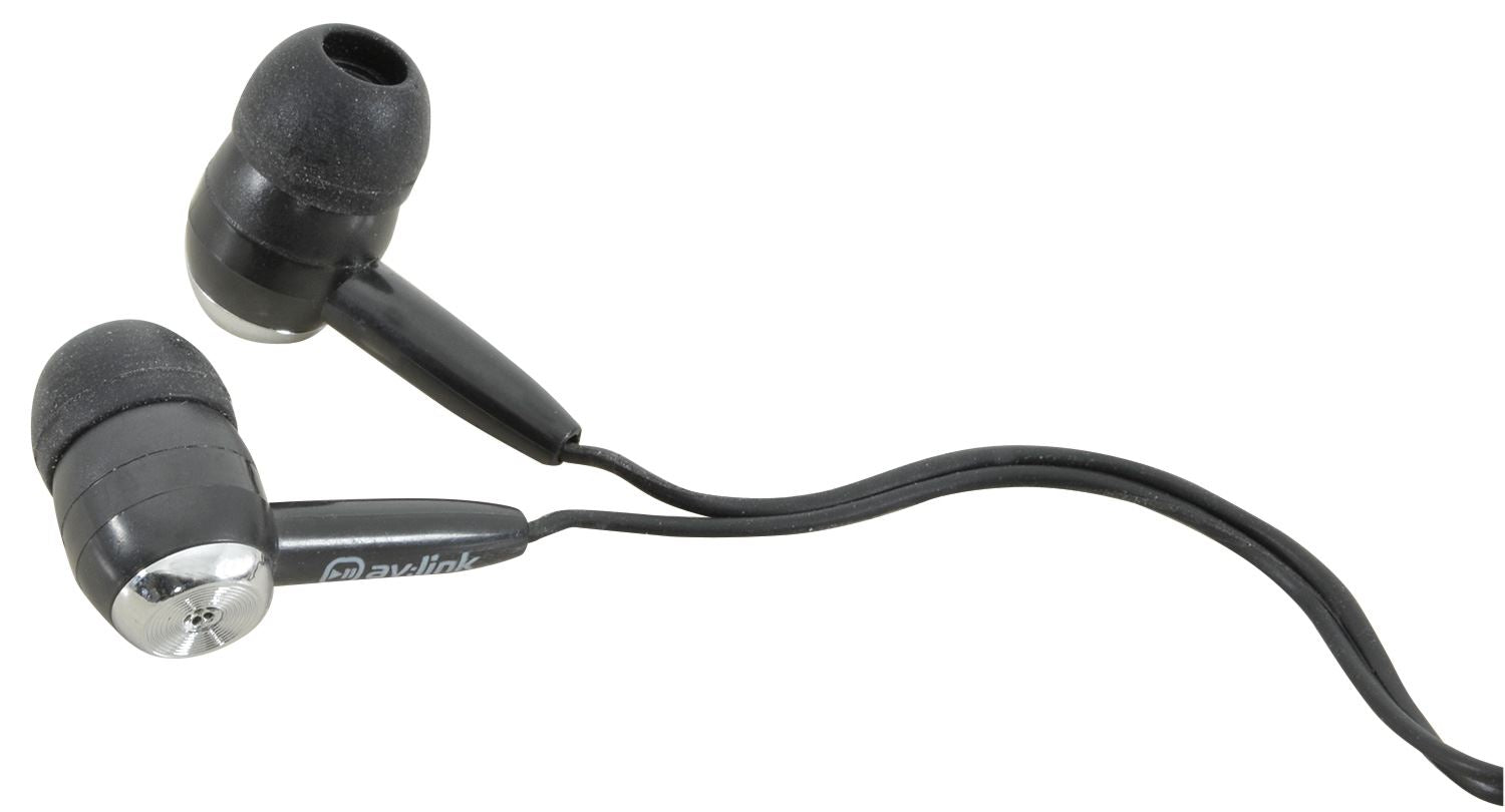 Av:link EC9B In-Ear Stereo MP3 Mobile PC Earphones/headphones Black