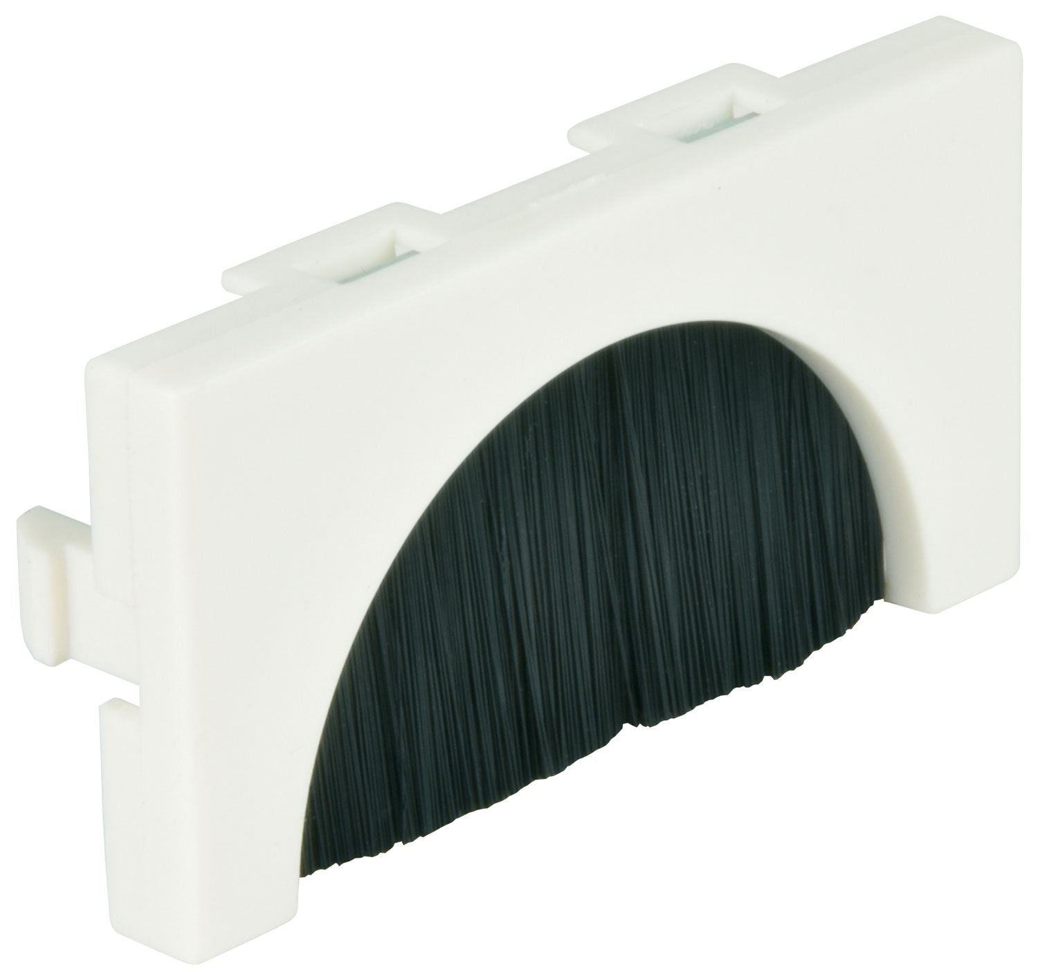 Av:link Keystone Half Brush Module Wall Faceplate Frame Cable Lead Outlet Entry Tidy Plate 25x50mm