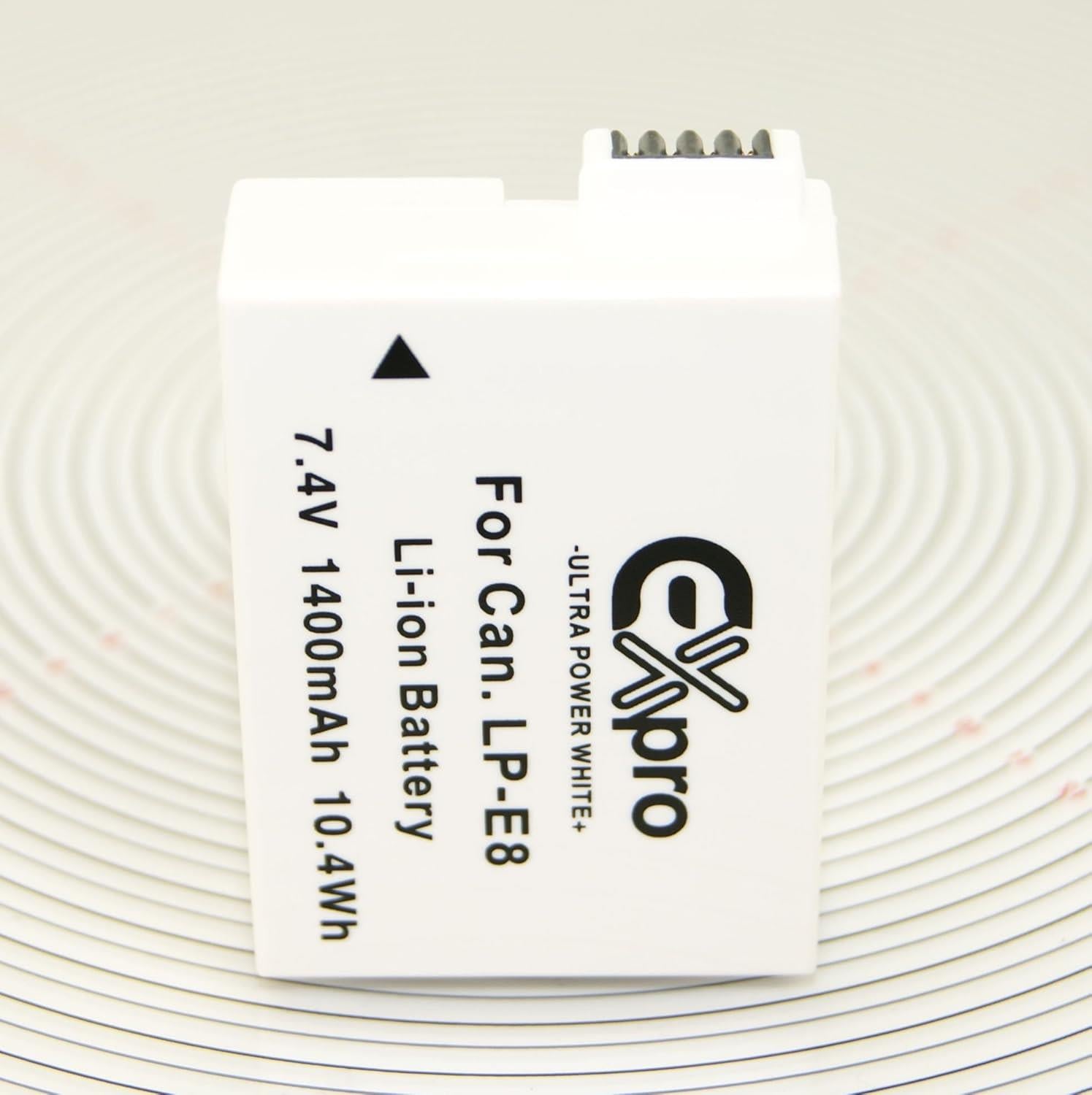 Ex-Pro Canon LP-E8, LP E8, LPE8 Canon White Series Li-on Digital Camera Battery