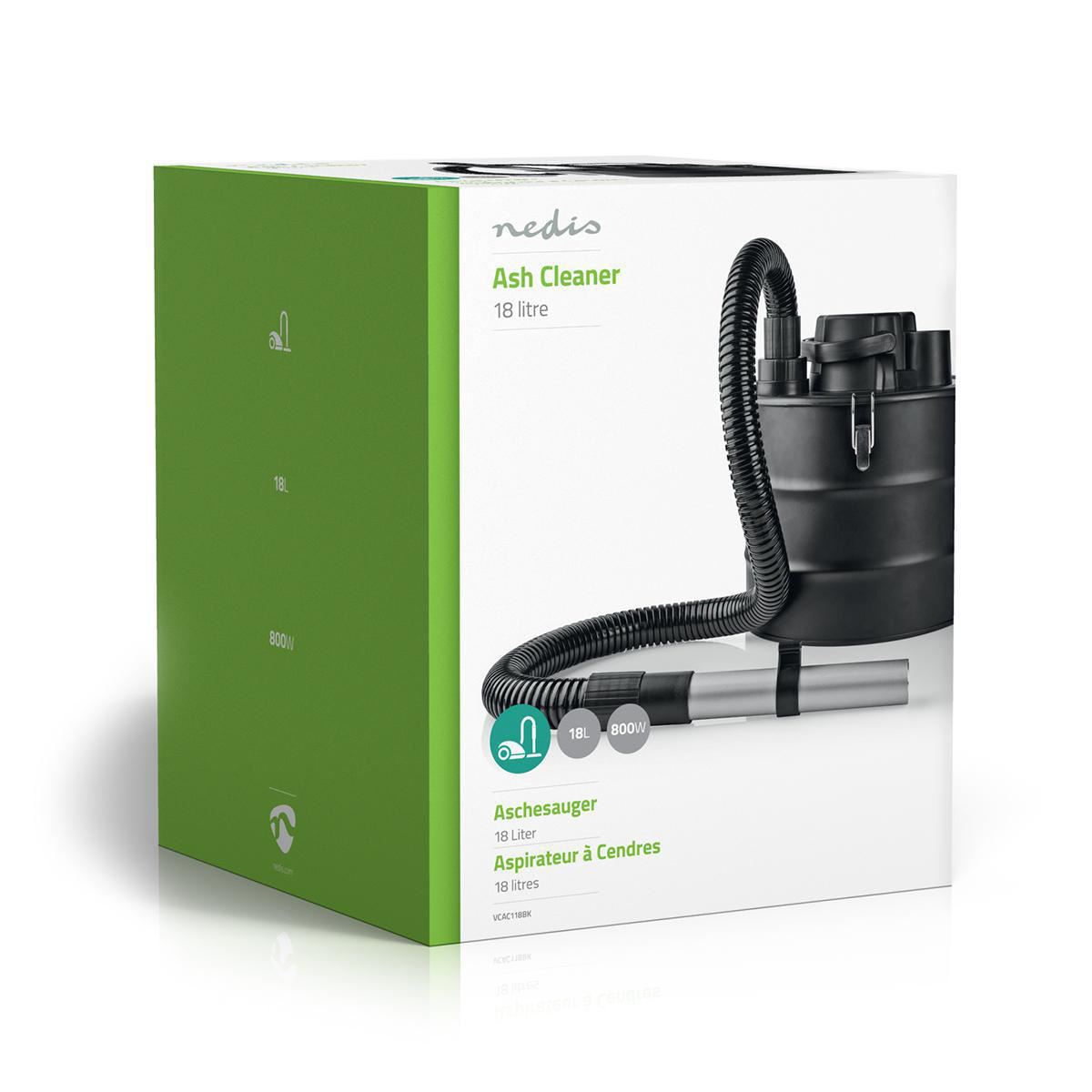 Nedis Ash Vacuum Cleaner | Bagless | Dust capacity: 18 l | 800 W | Hepa