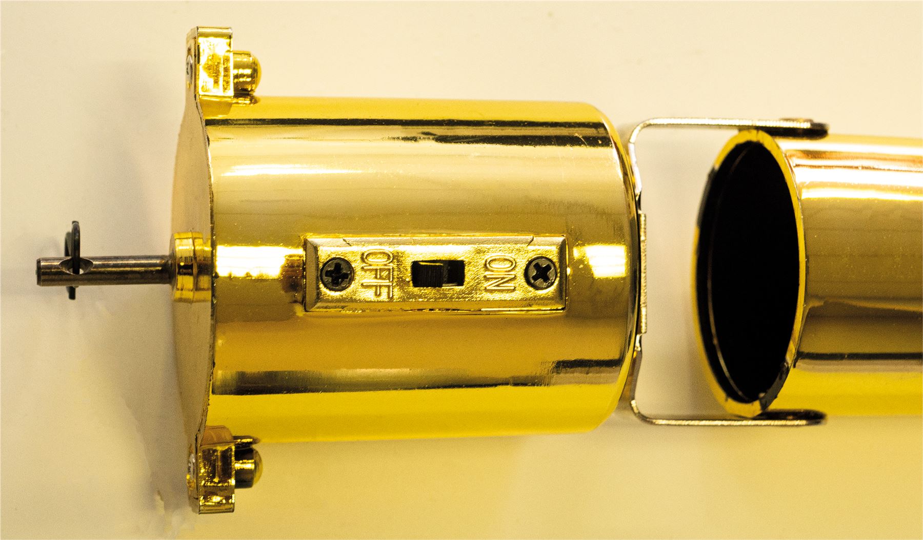 Mirror Ball Motor 5 RPM Battery Powered - Gold Effect