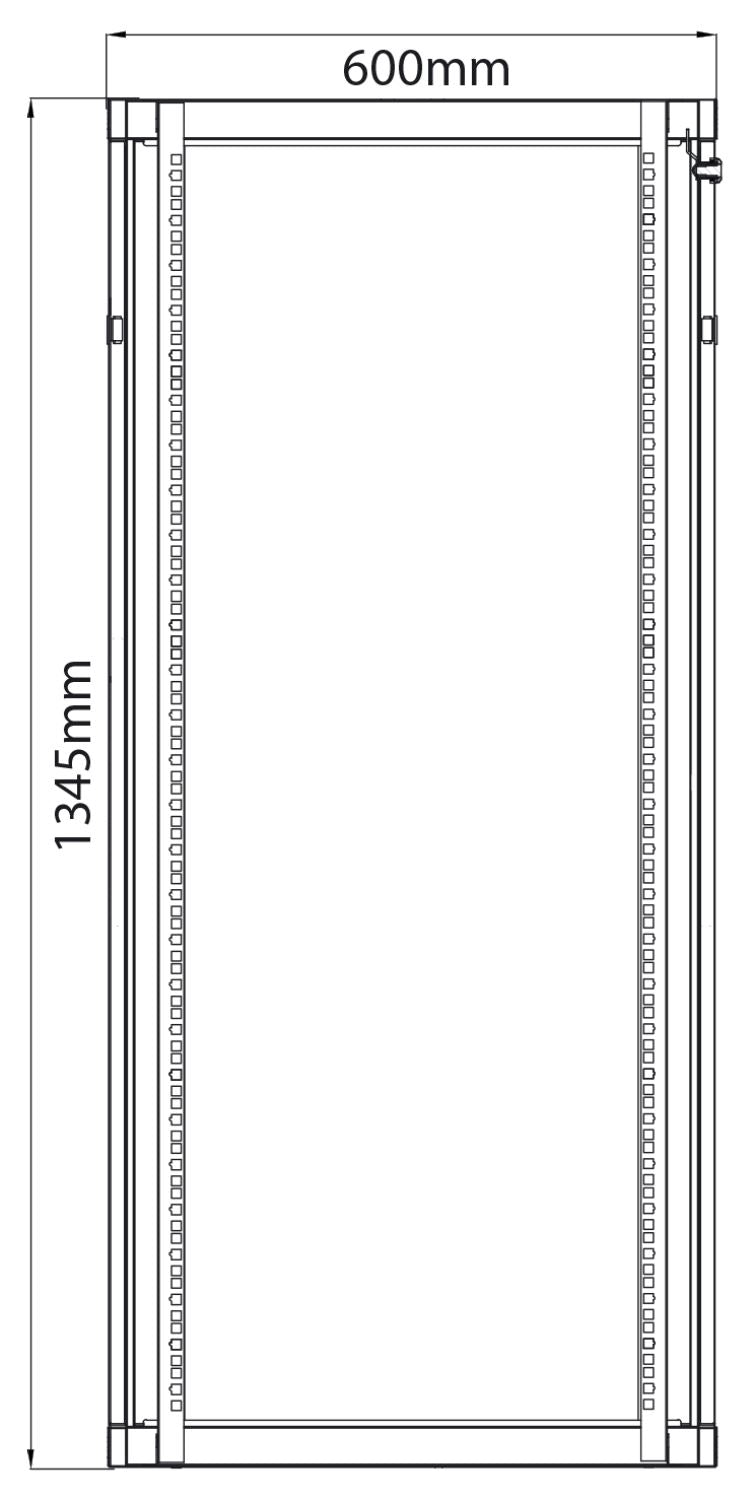 Adastra 19" Rack Cabinet with Glass Door 28U x 600mm Deep