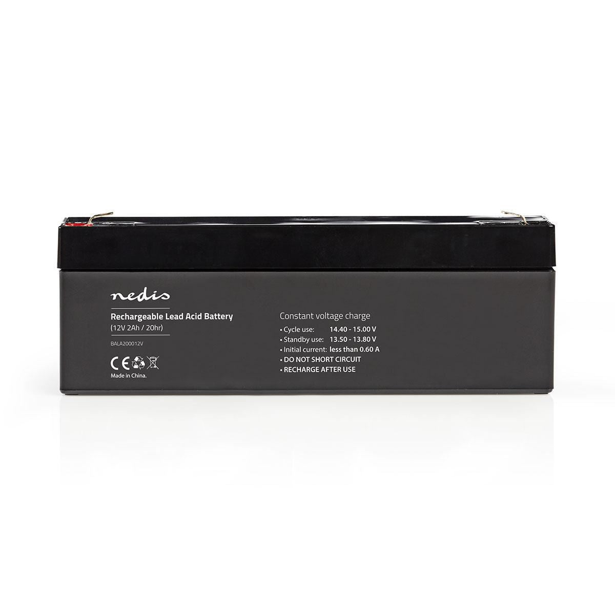 Nedis Battery | Lead-Acid | Rechargeable | 12 V | 2000 mAh