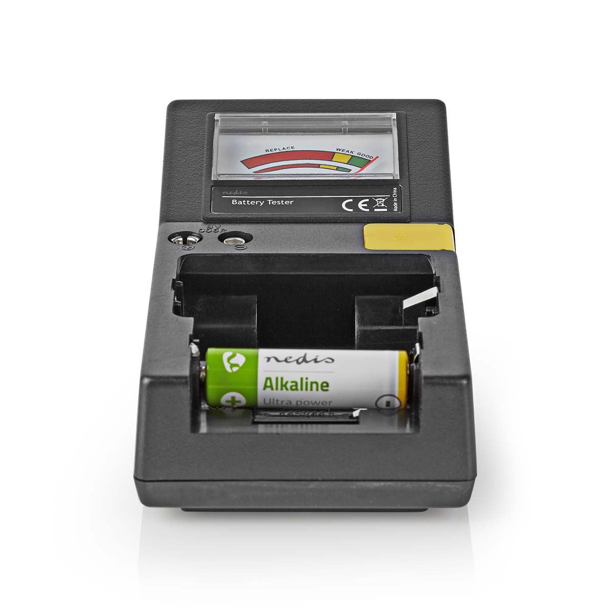 Nedis Battery Tester | 9V - AA - AAA - Button Cell - C - D | Black