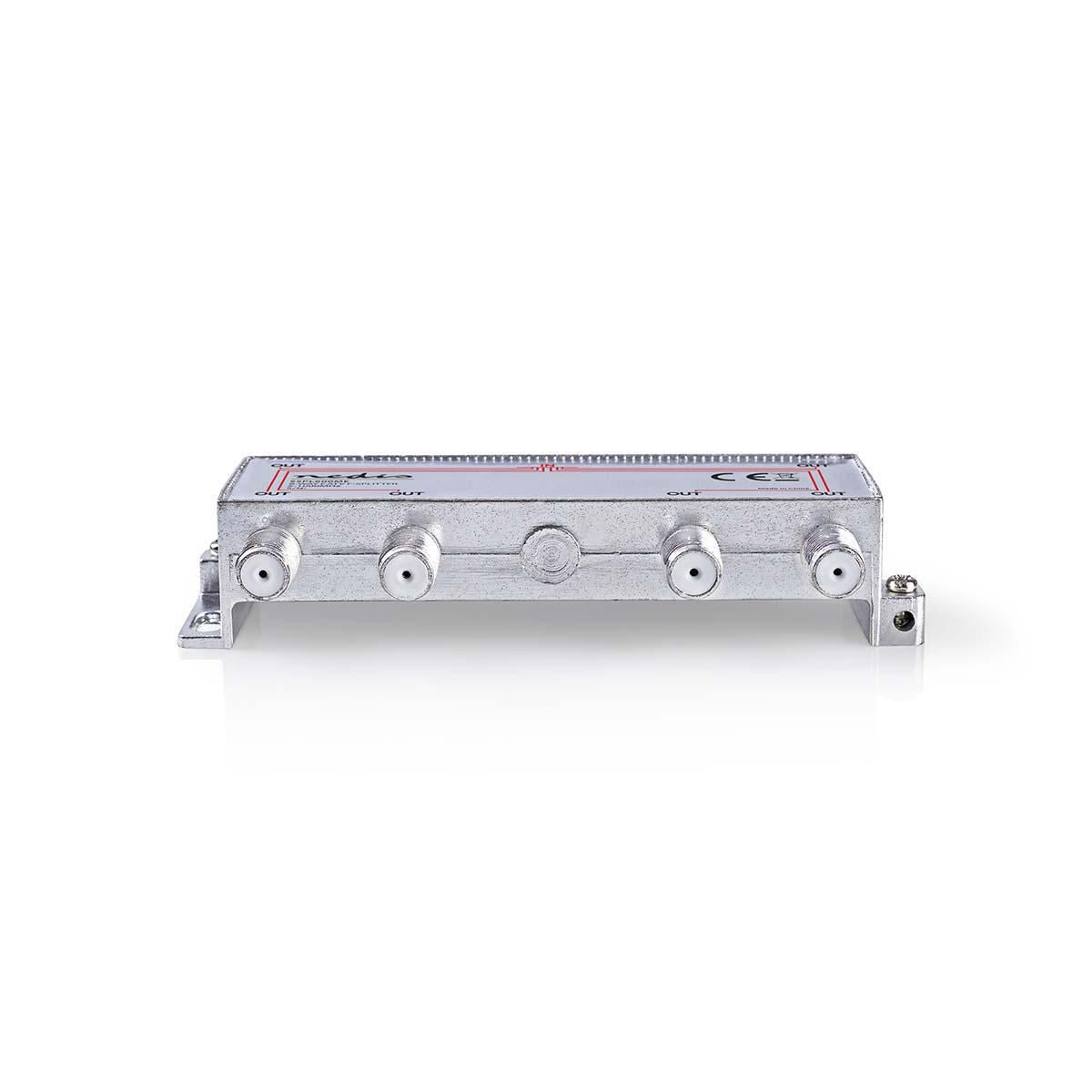 Nedis CATV Splitter | 5 - 1000 MHz | Insertion loss: 10.0 dB | Number of outputs: 6 | 75 Ohm | Zinc