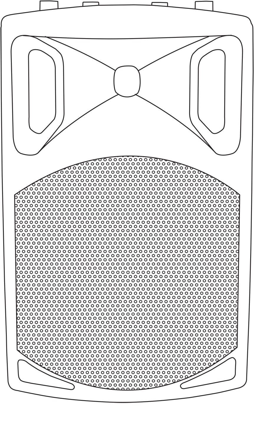 QTX QX8BT 200W Active Powered Portable PA Speaker with Bluetooth