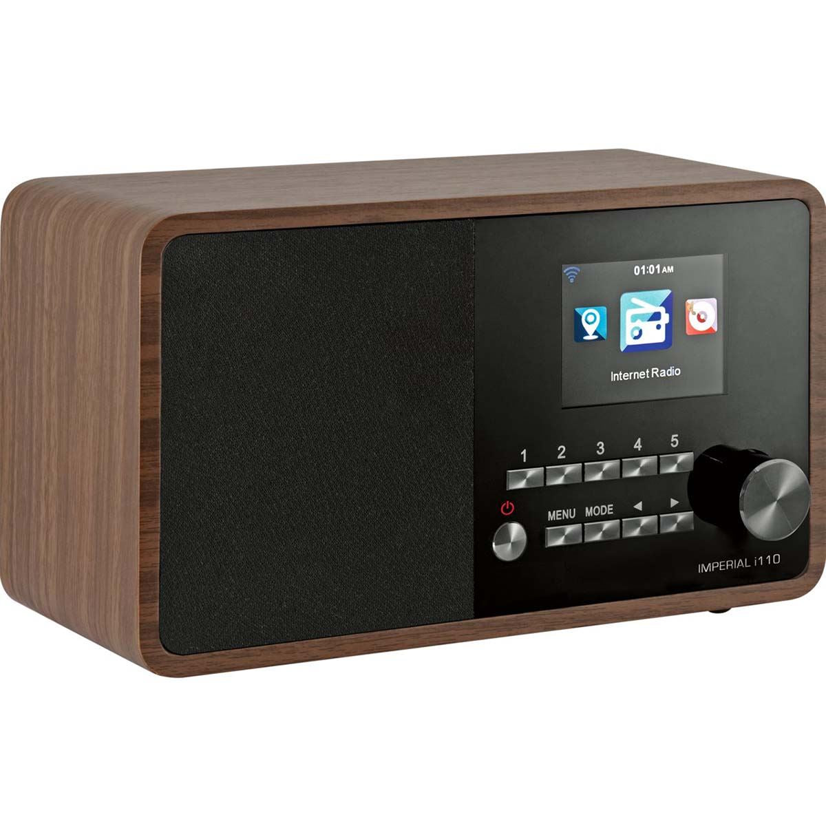 Imperial i110 Wi-Fi Internet Radio with Media Player Function Wood Look