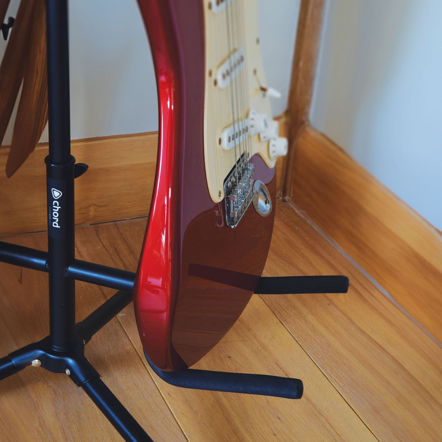 Chord Dual Twin Guitar Stand with Neck Support Bass Acoustic 2 Way