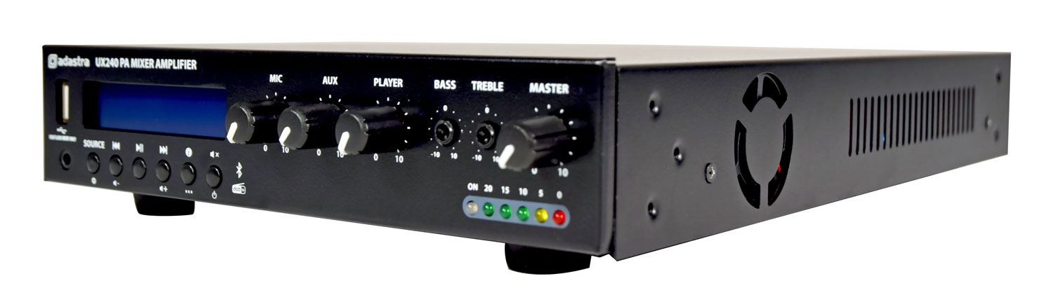 Adastra UX Series Compact 100V Mixer-Amplifiers - UX240 240W