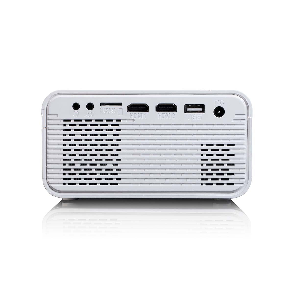 Lenco LCD Projector with high resolution, supports Full HD 1080P content White