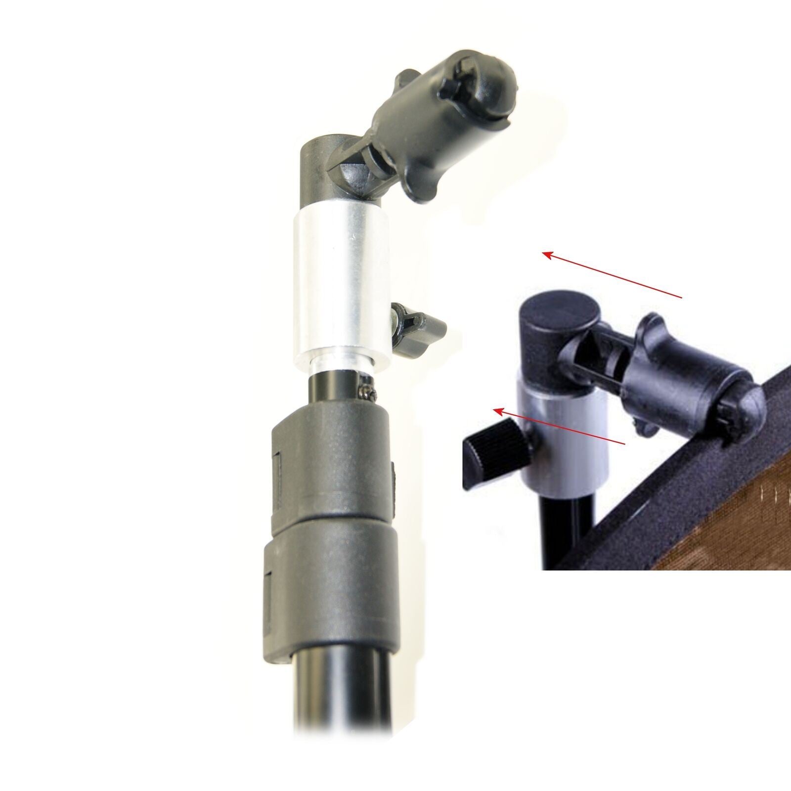 Ex-Pro Photography Background and Reflector Disc Holder Clip [Easily Mounts on Light stands]