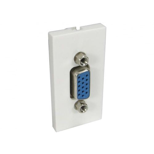 Ex-Pro SVGA Euromod Face Plate Keystone - Pigtail Type