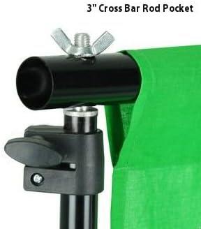 Ex-Pro Photographic Background 3m x 3m - High Quality Cotton - Chroma Key Green